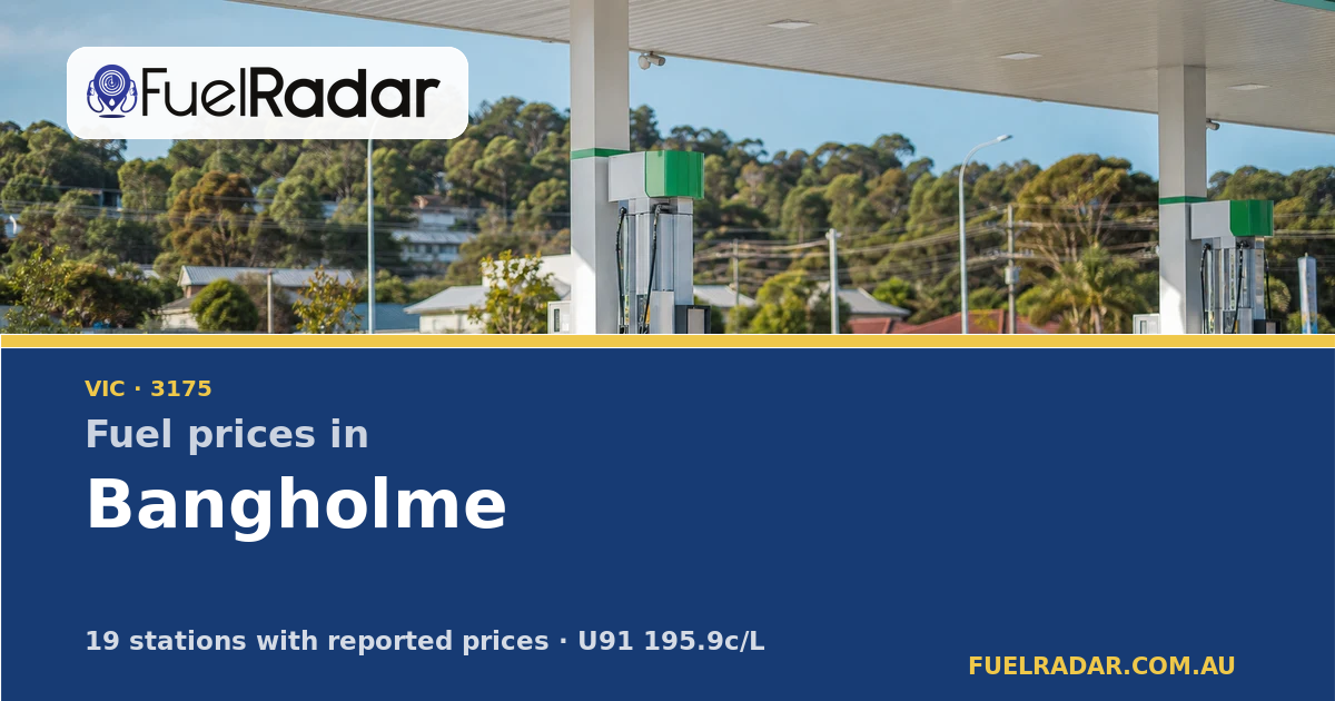 Cheap Fuel Prices Near Bangholme VIC - E10 From 145.7c